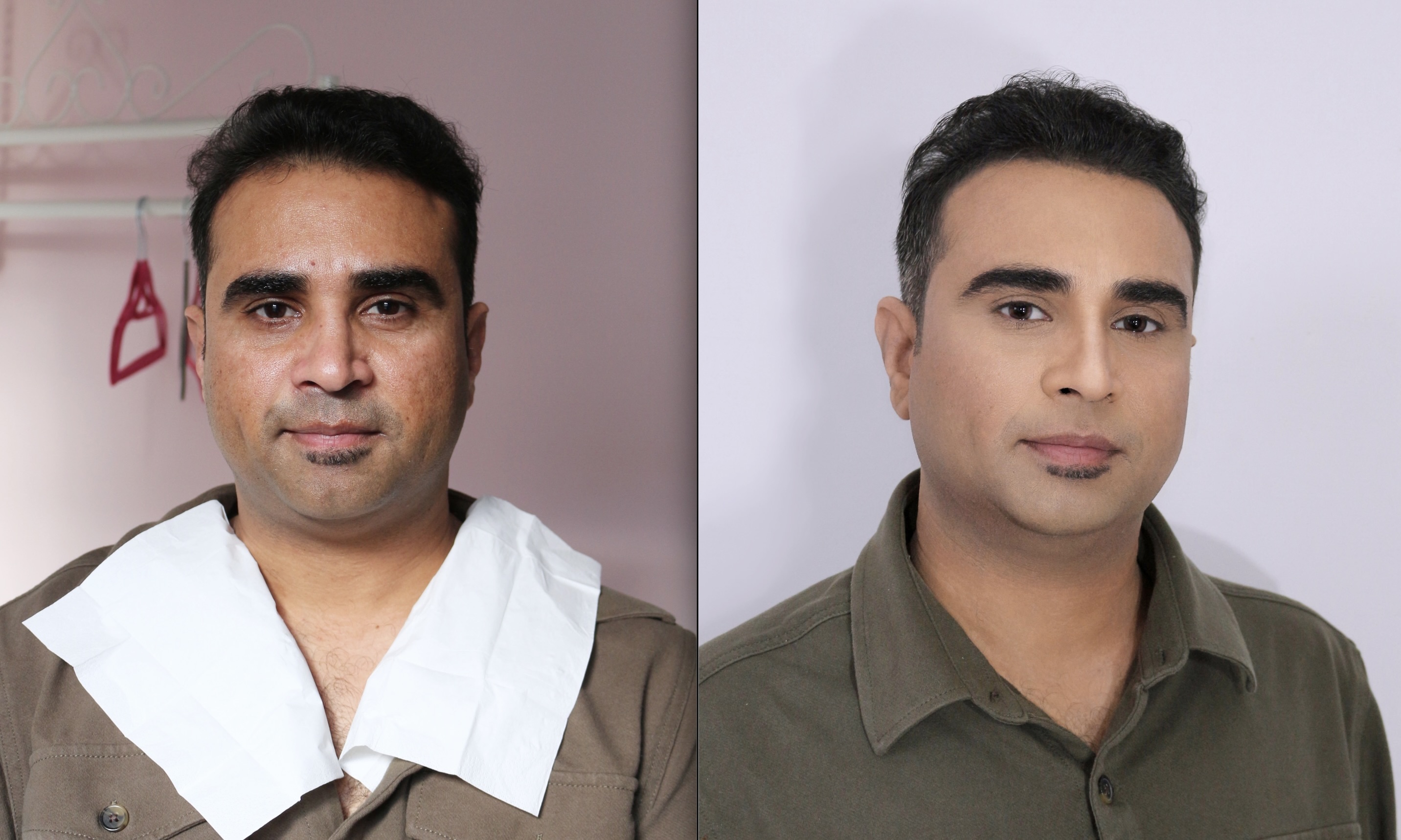 men makeup service in London wedding groom makeup service